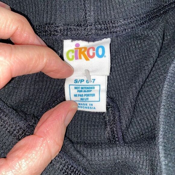 Circo Waffle Texture Pull On Black Pj Jogger Pants Boys Sz Sm 6-7 - Picture 5 of 7